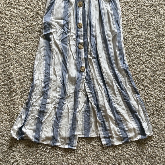 Arizona Jean Company Striped Blue and White Midi Dress - Picture 4 of 5